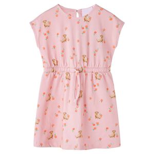 vidaXL Abito da Bambina con Coulisse Arancione Chiaro 116