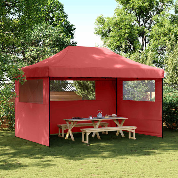vidaXL Tenda Party Borgogna 292 x 440 x 315 cm Tessuto Oxford