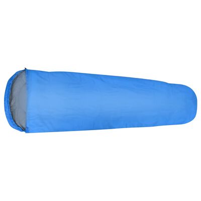 vidaXL Sacchi a Pelo Ultraleggeri 2pz Blu 15°C 850 g
