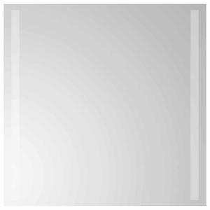 vidaXL Specchio da bagno LED Trasparente 50 x 50 cm vetro temperato