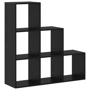 vidaXL Libreria divisoria 6 livelli 99 x 29 x 99 cm Rovere Nero