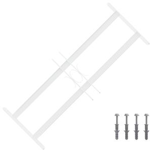 vidaXL Griglia di Sicurezza per Finestre con 2 Traverse 3 pcs 43-74 cm