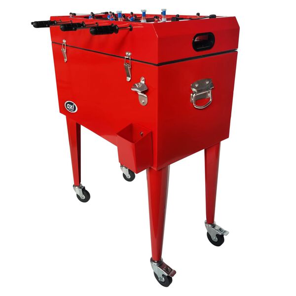 AXI Refrigeratore con Calcio Balilla 65 L Rosso