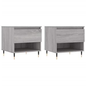 vidaXL Tavolini Salotto 2pz Grigio Sonoma 50x46x50cm Legno Multistrato