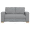 vidaXL Divano a 2 posti Grigio chiaro 160x78x84 cm in tessuto
