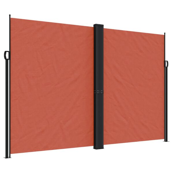 vidaXL Tenda da Sole Laterale Retrattile Terracotta 220x1200 cm