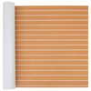 vidaXL Tappetino per Barche Rigato Marrone e bianco 240 x 90 cm EVA