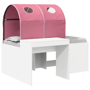 vidaXL Letto con Tunnel 4 pcs Rovere Artigianale e Rosa