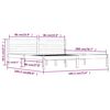 vidaXL Giroletto in Legno Massello 180x200 cm Super King