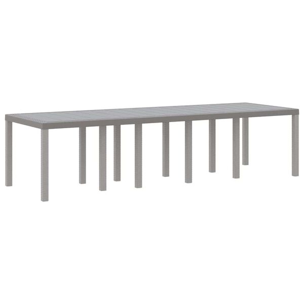 vidaXL Set da Pranzo per Giardino con cuscino 11 pcs Grigio chiaro