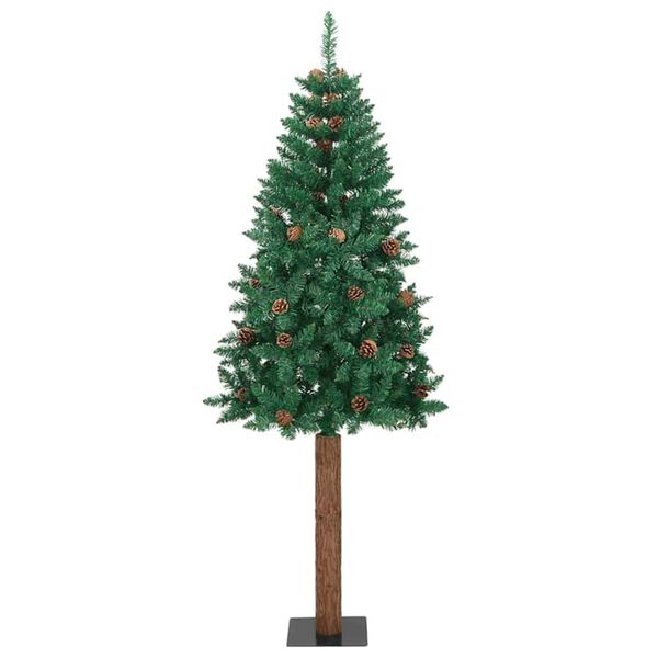 vidaXL Albero di Natale snodato con 300 LED con supporto Verde 180 cm
