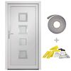 vidaXL Porta Ingresso Bianca 88x200 cm in PVC