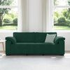 vidaXL Divano a 3 Posti Verde Scuro 220x77x82 cm in Velluto
