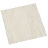 vidaXL Tavole per Pavimenti Bianco Crema 5,11 m&sup2; 55 pz PVC