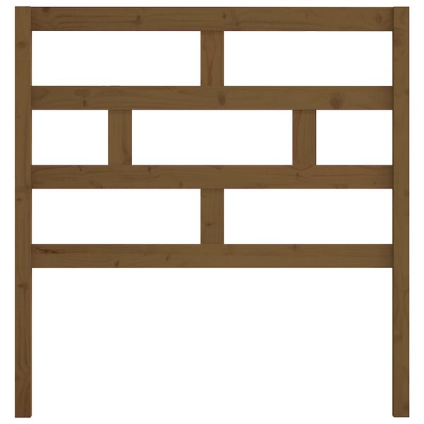 vidaXL Testiera per Letto ambra 96x4x100 cm in Legno Massello di Pino