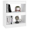 vidaXL Libreria/Divisorio Bianco Lucido 60x30x72 cm
