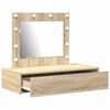 vidaXL Tavolo da Trucco Marrone 83 x 40 x 70 cm Legno multistrato