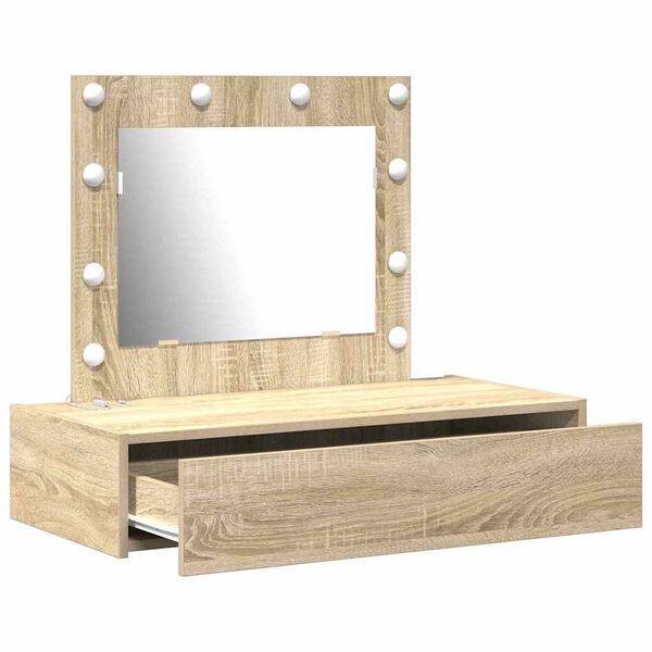 vidaXL Tavolo da Trucco Marrone 83 x 40 x 70 cm Legno multistrato