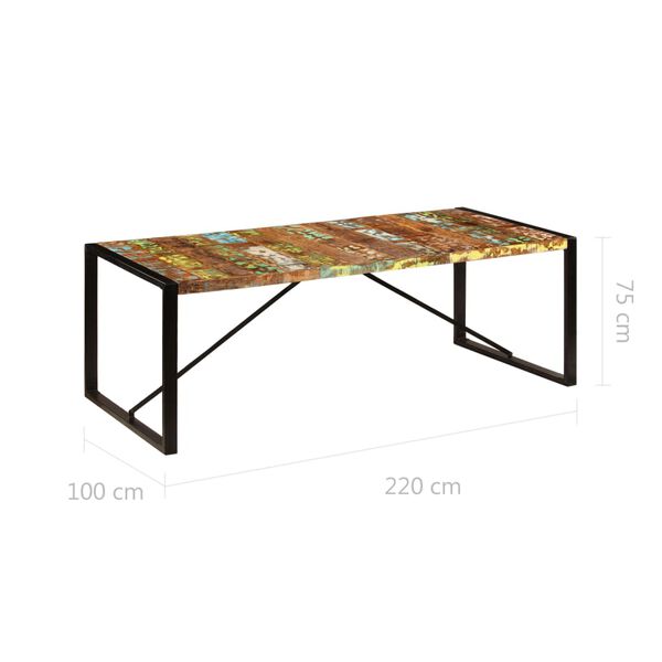 Tavolo Da Pranzo In Legno Massello - 80x82x76 Cm, Stile Vintage - Foto 10