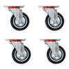 vidaXL Rotelle Girevoli 4 pz 75 mm