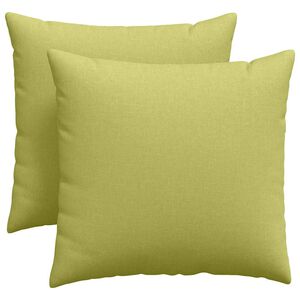 vidaXL Cuscini da Divano 2 pcs Verde chiaro 45 x 45 cm Tessuto