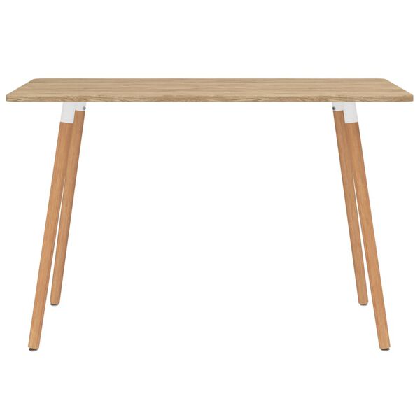 vidaXL Set da Pranzo 7 pz Bianco e Nero