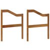 vidaXL Bracciolo 2 pcs Naturale 59 x 4 x 73 cm