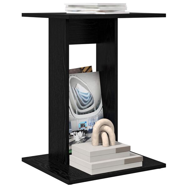 vidaXL Tavolo laterale Rovere Nero 45 x 40 x 62,5 cm Legno multistrato