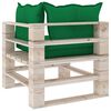 vidaXL Set Divani da Giardino Pallet 7 pz con Cuscini in Legno di Pino