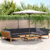 vidaXL Set Divano Pallet da Giardino 6 pz con Cuscini Massello Acacia