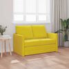 vidaXL Divano Letto da Terra 2 in 1 Giallo Scuro 122x204x55 cm Velluto