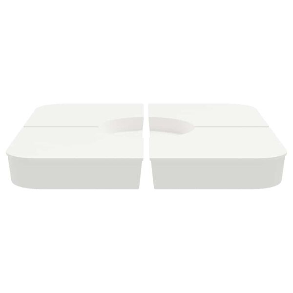 vidaXL Set Base per Ombrellone 4 pz con Supporto a Croce 100 kg PP