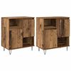 vidaXL Credenza 2 pz Legno vecchio 60 x 35 x 70 cm