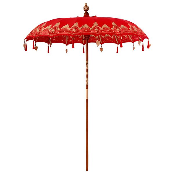 vidaXL Parasol Balinese Rosso 185 x 185 x 260 cm