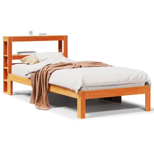 vidaXL Letto senza Materasso Marrone Cera 90x200 cm Legno di Pino