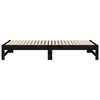 vidaXL Dormeuse Estraibile Nera 2x(90x190) cm Legno Massello di Pino