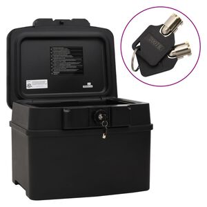 vidaXL Cassetta di Sicurezza Nera 44x37x34 cm