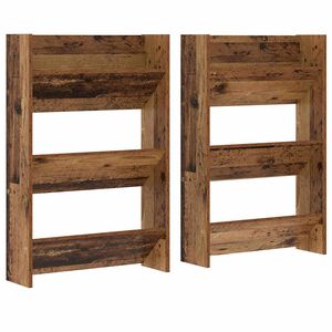 vidaXL Mobile per scarpe 2 pz 60 x 18 x 90 cm Legno ingegnerizzato