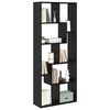 vidaXL Armadio per Libri Rovere Nero 67 x 25 x 162 cm
