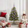 vidaXL Albero di Natale artificiale pieghevole con coni Verde 120 cm