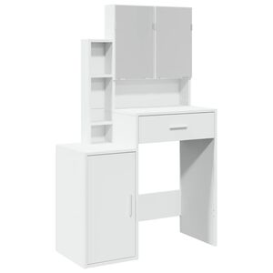 vidaXL Toeletta con Armadietto Bianco 80x35x132 cm