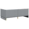 vidaXL Cornice del letto ad angolo Grigio chiaro 100 x 200 cm Tessuto