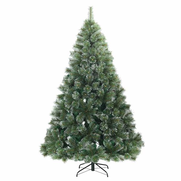 vidaXL Albero di Natale artificiale con 300 LED Verde 180 cm PE e PVC