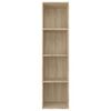 vidaXL Libreria/Mobile TV Rovere Sonoma 36x30x143 cm Legno Multistrato