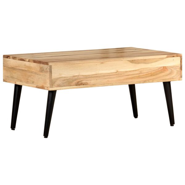 vidaXL Tavolino da Salotto 88x50x42 cm in Legno Massello di Acacia