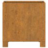 vidaXL Fioriere con Gambe 2pz Ruggine 30x30x30 cm Acciaio Corten