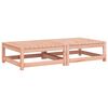 vidaXL Poggiapiedi Giardino con Cuscini 2 pz Legno Massello di Douglas