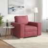 vidaXL Divano Rosso Vino 99 x 78 x 84 cm Tessuto
