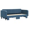 vidaXL Divano Letto con Letto Estraibile Blu 90x200 cm in Velluto
