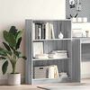 vidaXL Libreria Grigio Sonoma 80x24x109 cm in Legno Multistrato